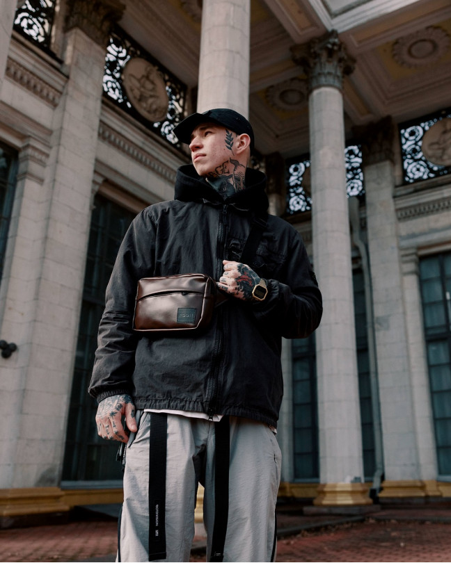 "CITY BAG MINI" глянець, коричнева